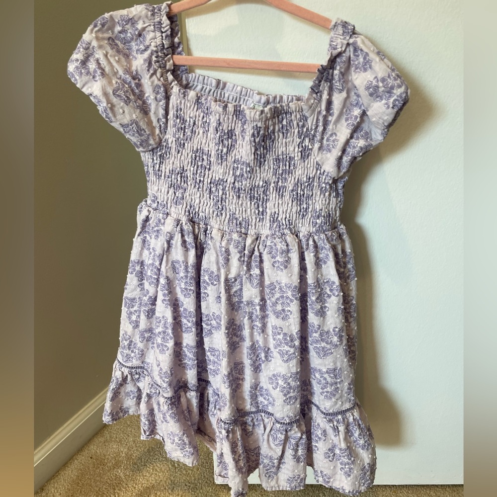 Girls size 7 Lavender and Purple floral dress